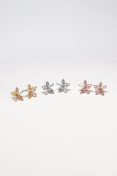 Prism Petal Flower Stud Earrings
