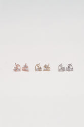 Purrfect Heart Kitty Stud Earring