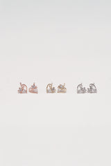 Purrfect Heart Kitty Stud Earring