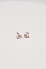 Purrfect Heart Kitty Stud Earring
