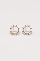 ✨ Sunburst Halo Stud Earrings – Gold Plated, Hypoallergenic ✨