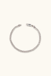 14K Solid Gold Moon Cut 4mm Double Ball Chain Bracelet