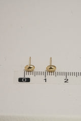 14K Solid Gold 3D Marquise Stud Earring