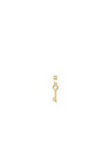 14K Solid Gold Mini Key Collection Necklace Charm