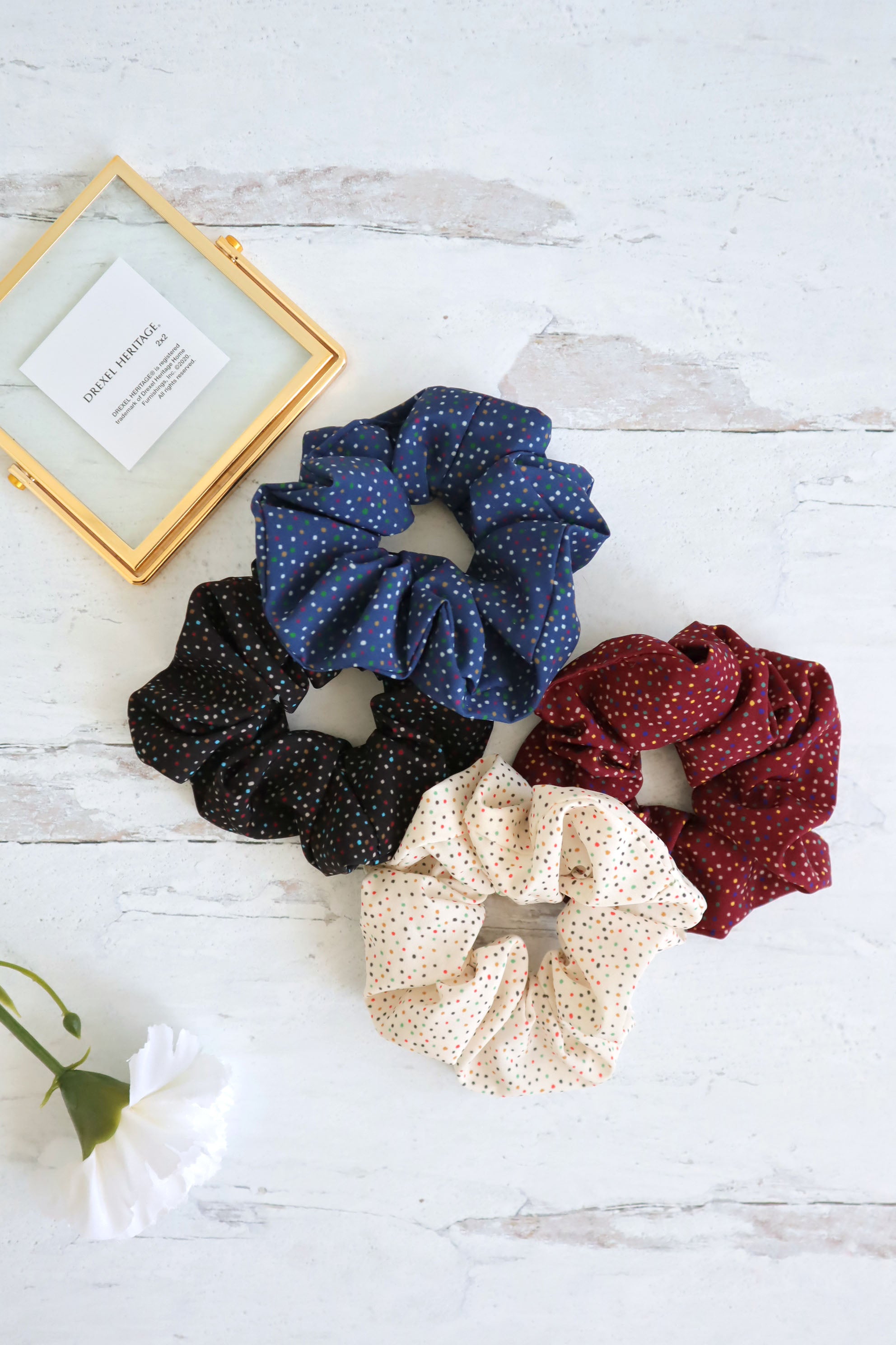 Polka - Dot Rolli Pop Scrunchie Hair Tie - Pretty At Sam