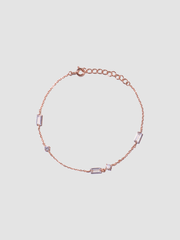 925 Silver radiant geometric harmony rectangle CZ bracelet - Pretty At Sam