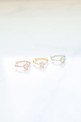 92.5 Sterling Silver Dainty tiny CZ stone simple ear cuff - Pretty At Sam