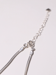 925 Silver link chain & snake chain basic bracelet - Pretty At Sam