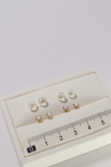 14K Solid Gold XS Pearl Stud Earring - Pretty At Sam