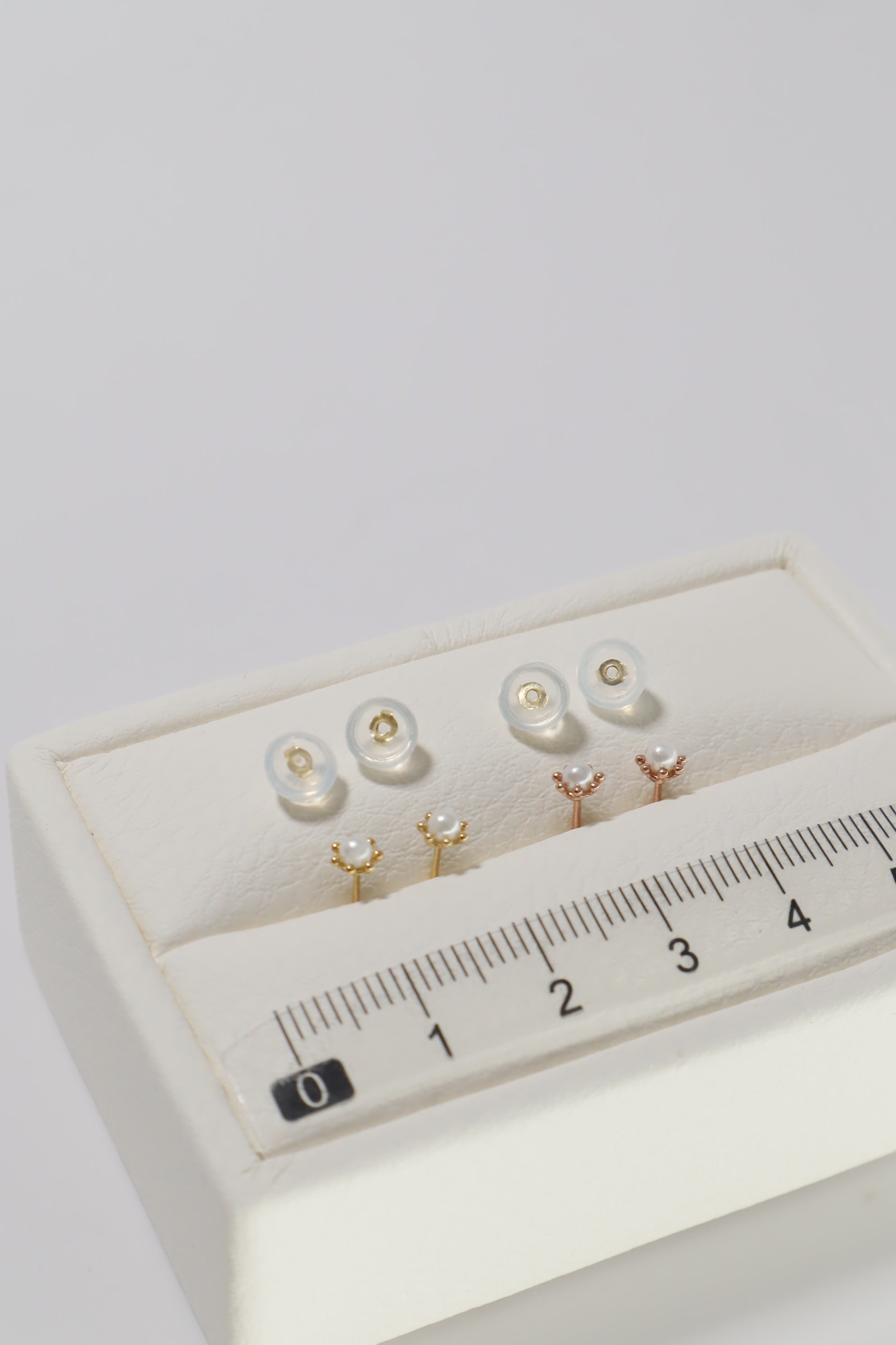 14K Solid Gold XS Pearl Stud Earring - Pretty At Sam