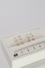 14K Solid Gold XS Pearl Stud Earring - Pretty At Sam