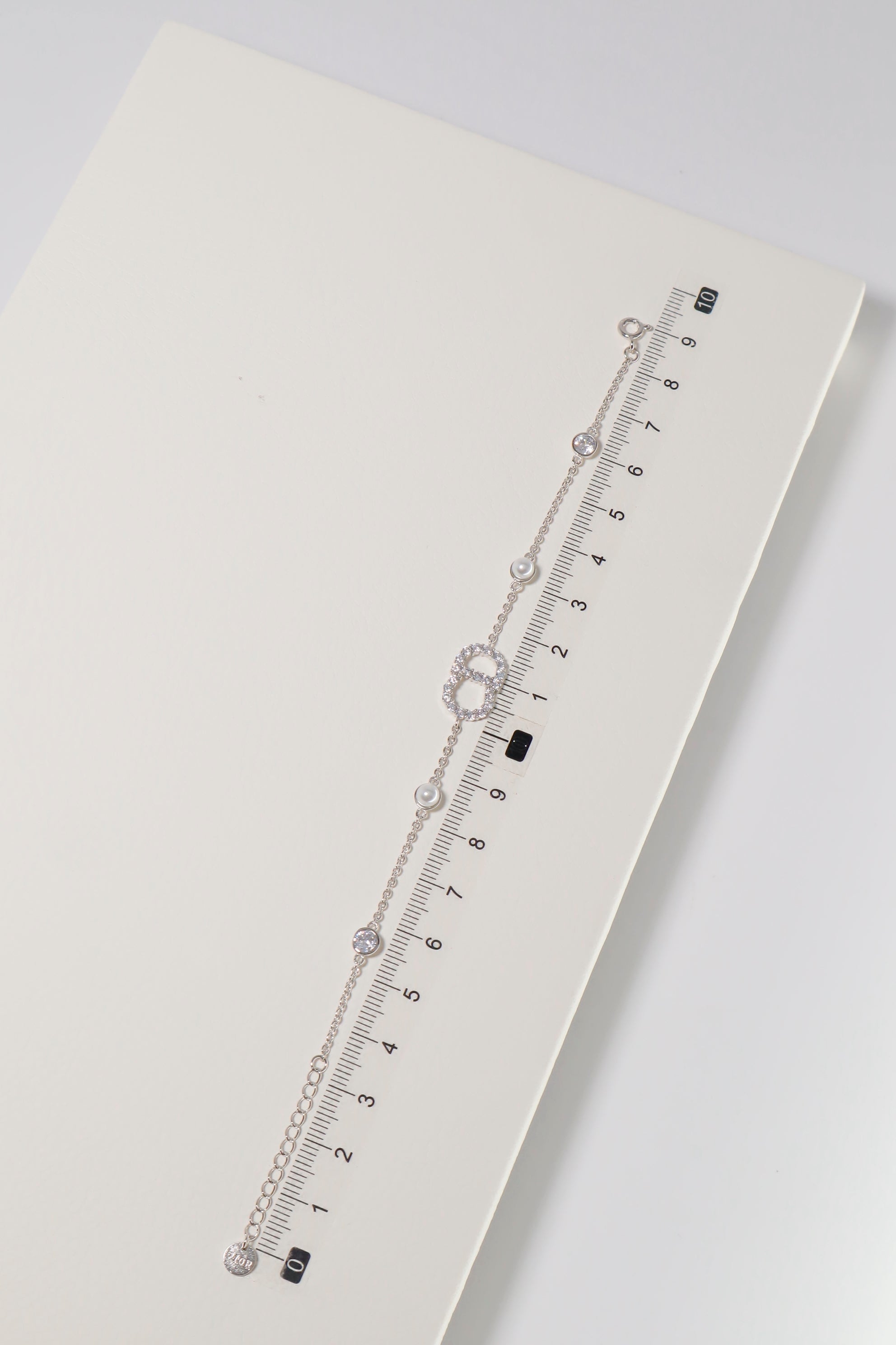 925 CZ Sterling Silver CD Bracelet - Pretty At Sam