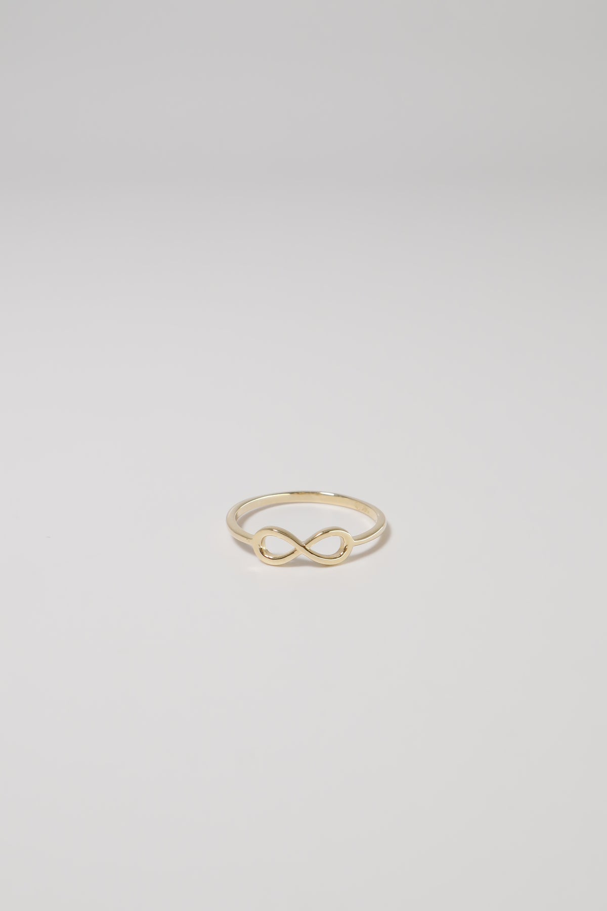 Infinity Stackable Ring 14K Solid Gold M Infinity Stackable Ring – Pretty At Sam