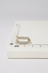 14K Solid Gold Double Side Pave Stone Bold Ring - Pretty At Sam