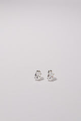 14K Solid Gold CZ 8mm Elongated Cushion Stone Stud Earring - Pretty At Sam