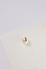 14K Solid Gold Natural Pearl Butterfly Screw Back Earring - Pretty At Sam