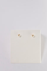 14K Solid Gold Natural Pearl Butterfly Screw Back Earring - Pretty At Sam