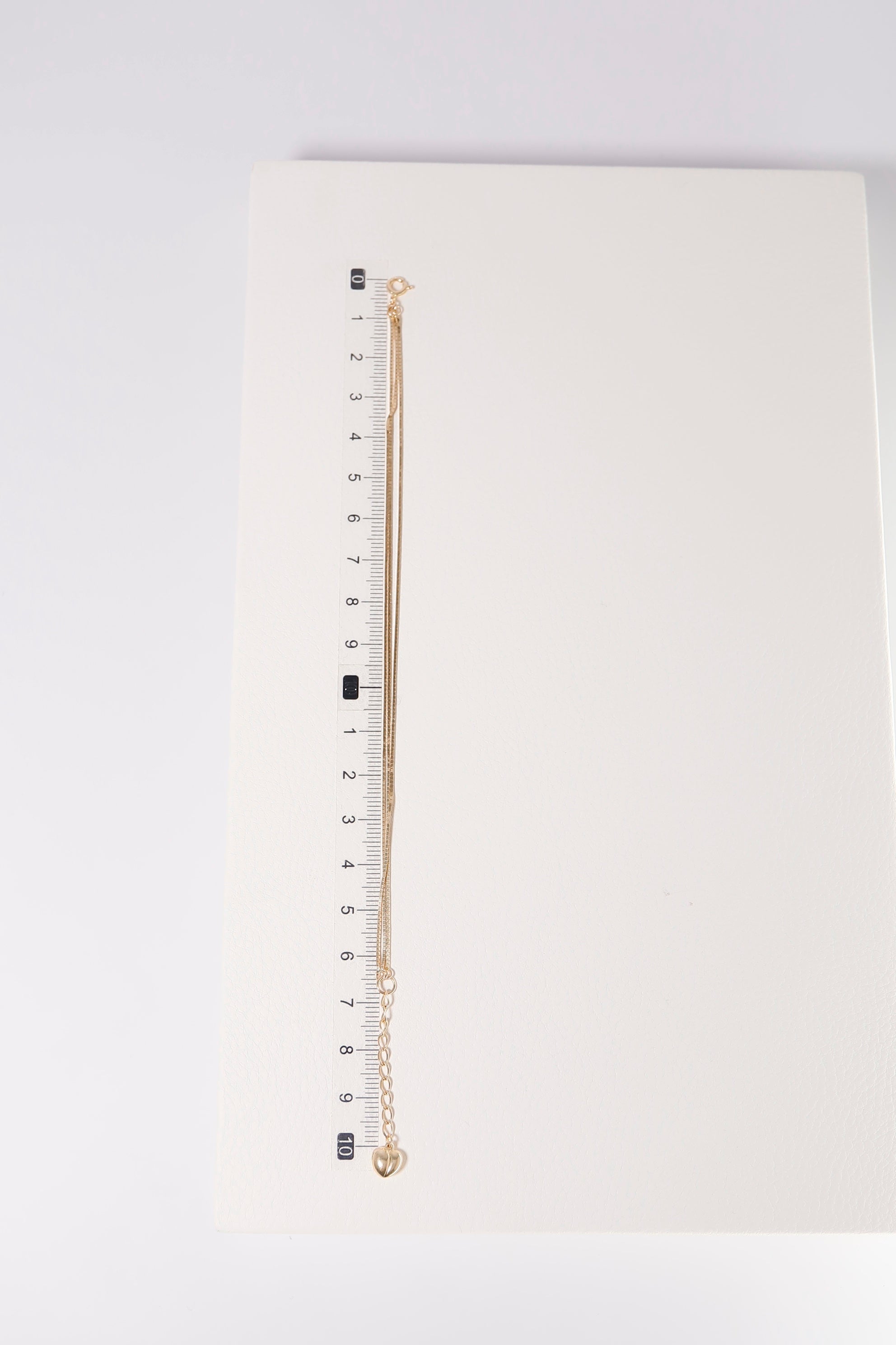 14K Solid Gold 3 Box Chain 1" Extension Bracelet - Pretty At Sam