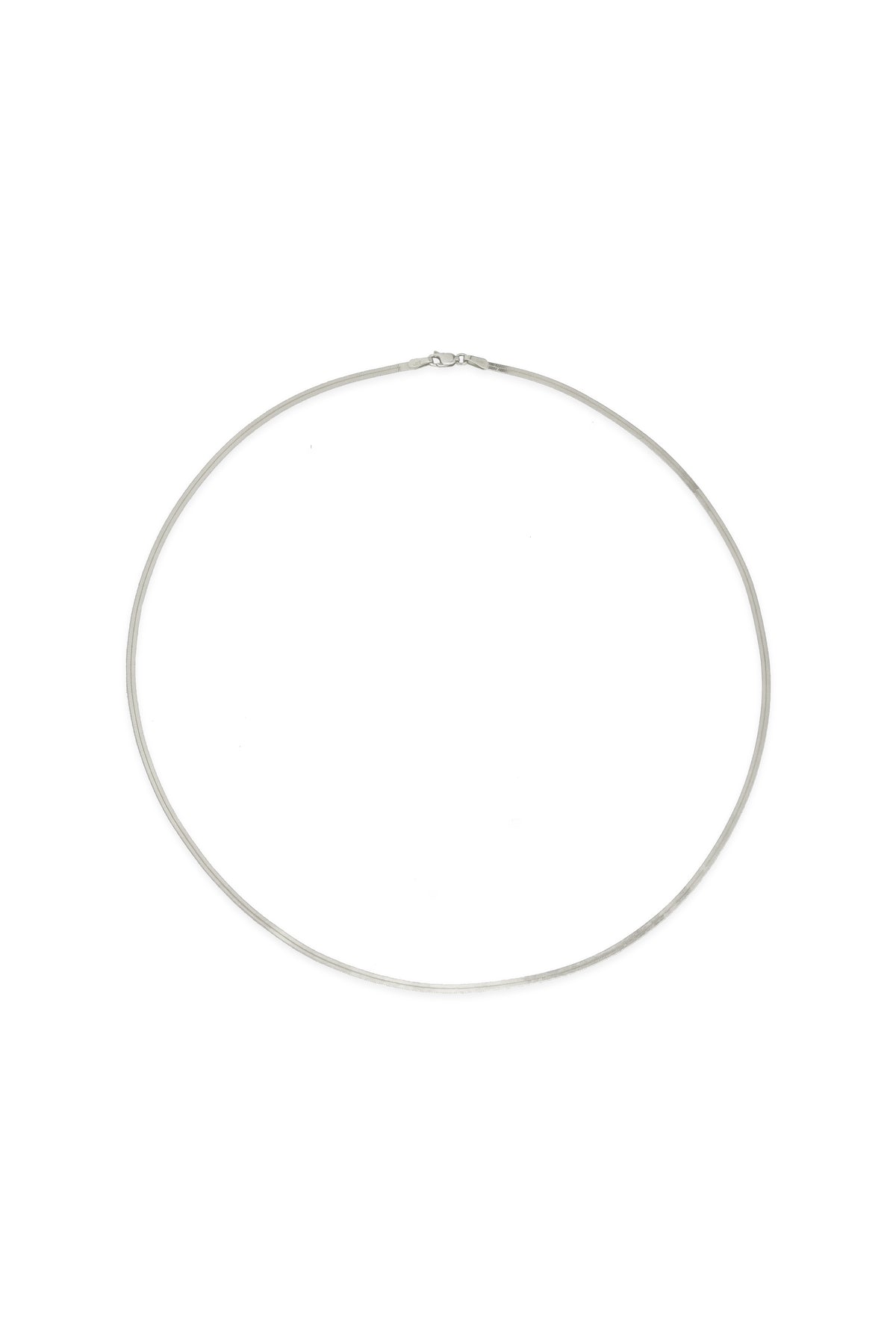 14K Solid Gold Herringbone Snake Chain 1.8MM Necklace