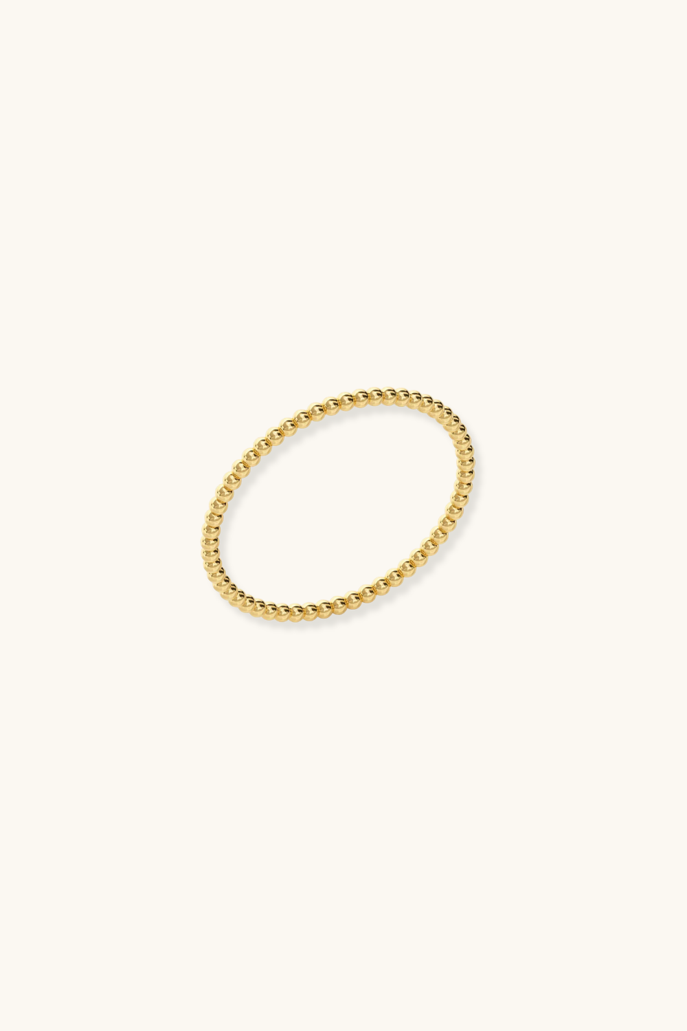 Gold ring on a white background