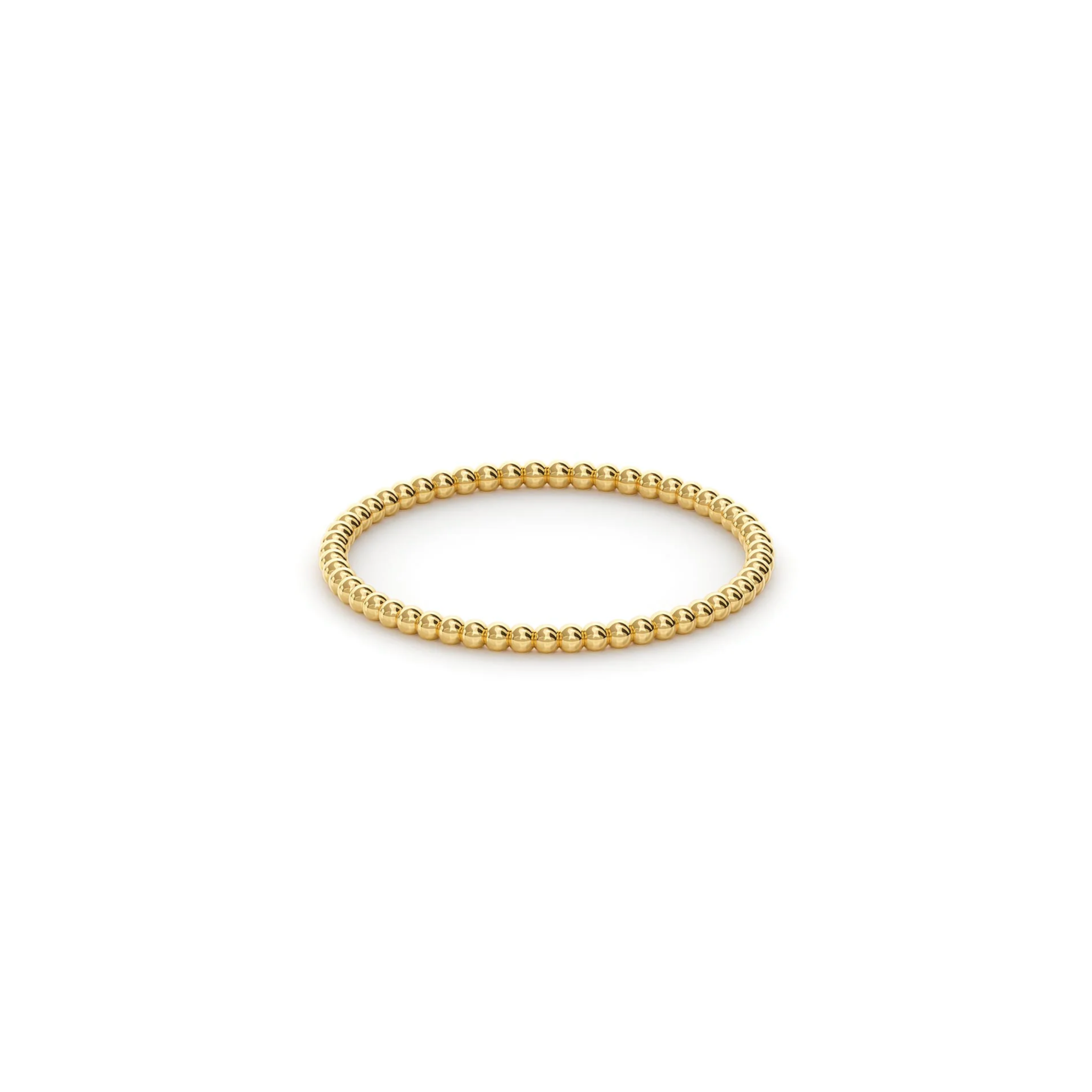 Gold ring on a white background