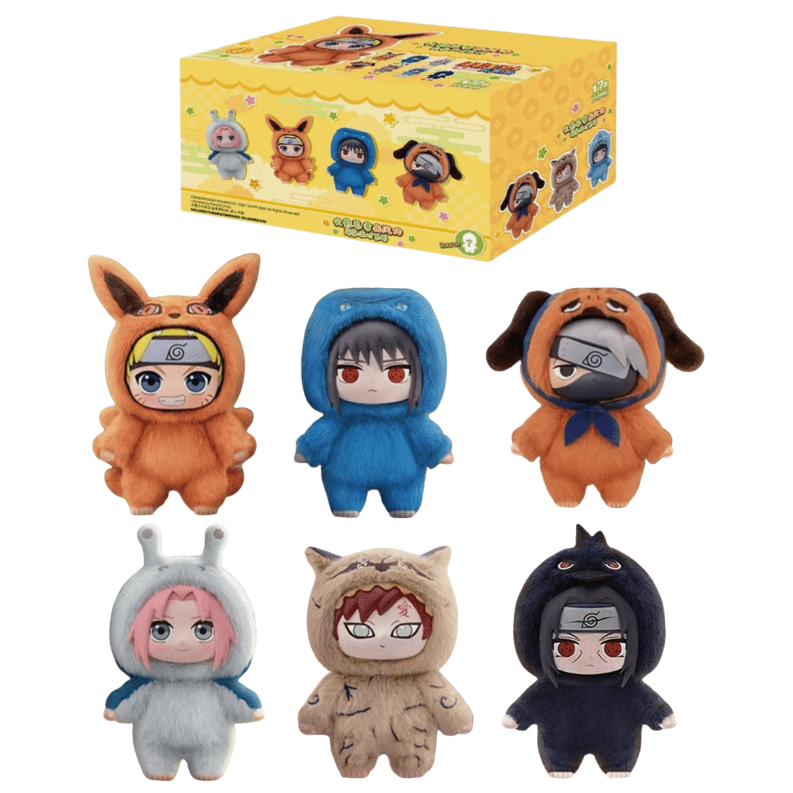 100% Authentic Top Toy Naruto Beast Party Plush Keychain – Sealed Random Blind Box (1pc, 2pcs, 3pcs, 6pcs Options) - Pretty At Sam