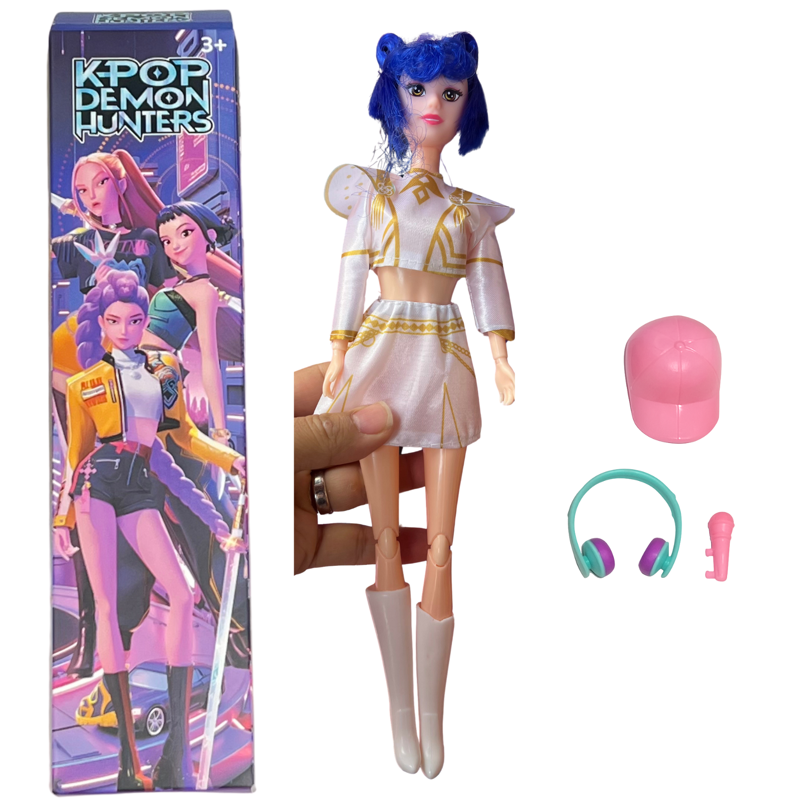 Kpop Devil Hunters Cosplay Dolls – 12.6 Inch Collectible Figure With Music & Light – Zoey, Mira, Rumi