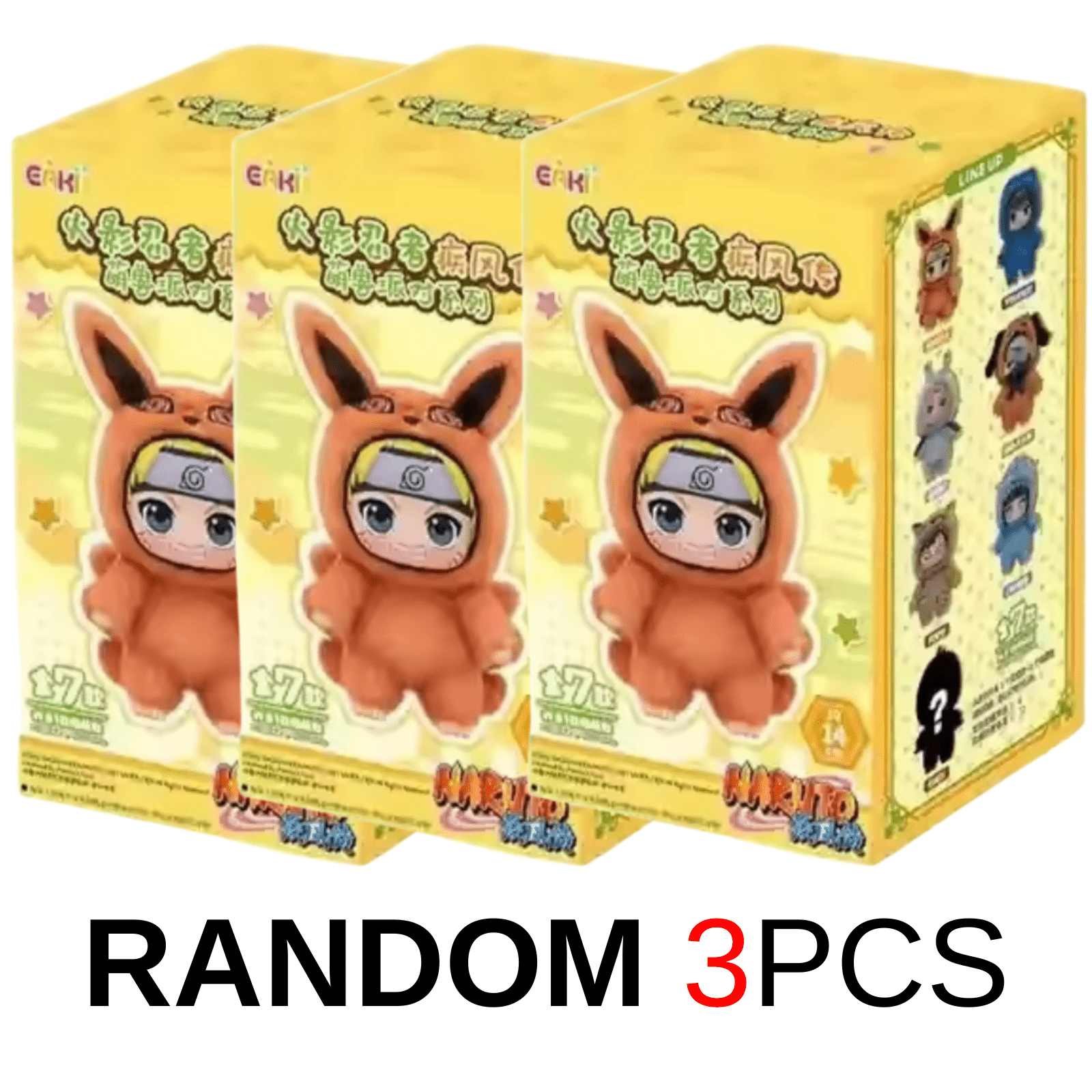 100% Authentic Top Toy Naruto Beast Party Plush Keychain – Sealed Random Blind Box (1pc, 2pcs, 3pcs, 6pcs Options) - Pretty At Sam