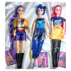 New Arrival KPOP Demon Hunters Singing Dolls Set of 3 Upgrade Version Rumi Zoey Mira