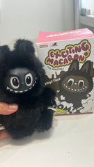 Exciting Macaron Black Edition – Labubu-Style 5.5” Doll– Collector’s Fan-Made Figure (Not Authentic)