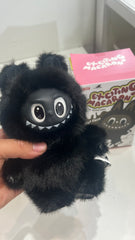 Exciting Macaron Black Edition – Labubu-Style 5.5” Doll– Collector’s Fan-Made Figure (Not Authentic)