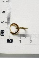 14k Solid Gold Open Heart Dangle Earring - Pretty At Sam