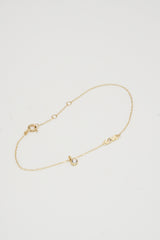 14K Solid Gold Love Charms Bracelet