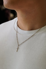 14K Solid Gold Cross Pendant - 0.74g Real Gold Charm (25x12mm)