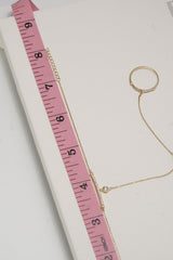 14K Solid Gold Ring Hand Chain Bracelet