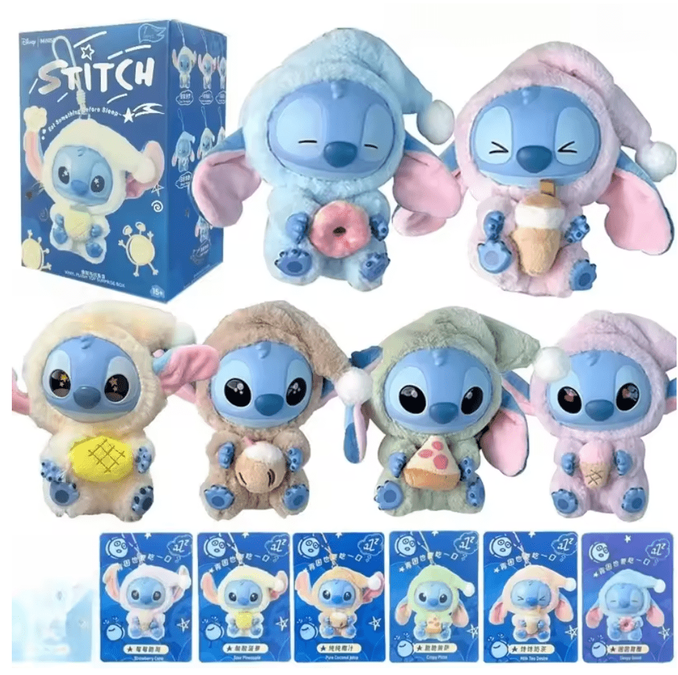 Miniso Stitch “Eat Before Sleep” Vinyl Blind - Box (7″) - Pretty At Sam