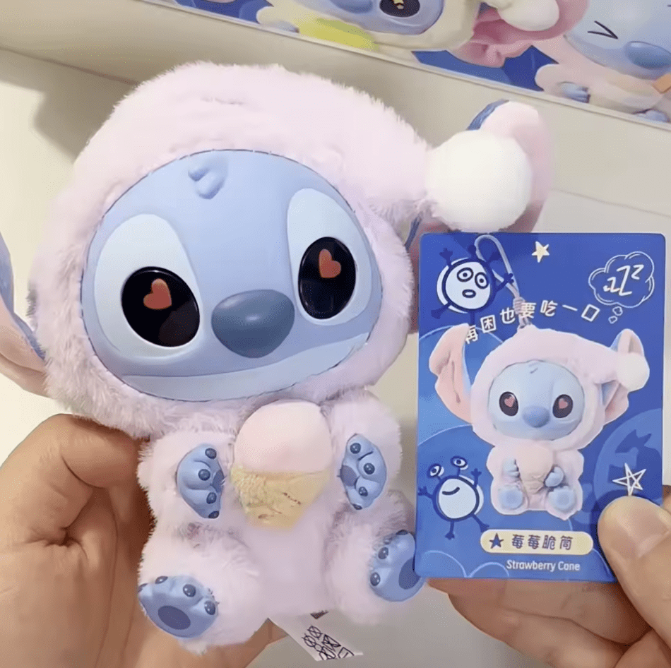 Miniso Stitch “Eat Before Sleep” Vinyl Blind - Box (7″) - Pretty At Sam