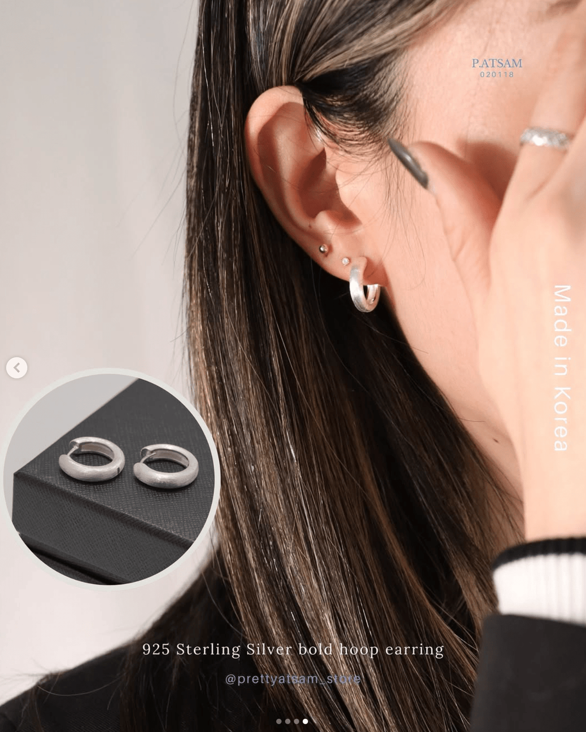 925 Sterling Silver Bold Hoop Earrings – Sleek & Timeless