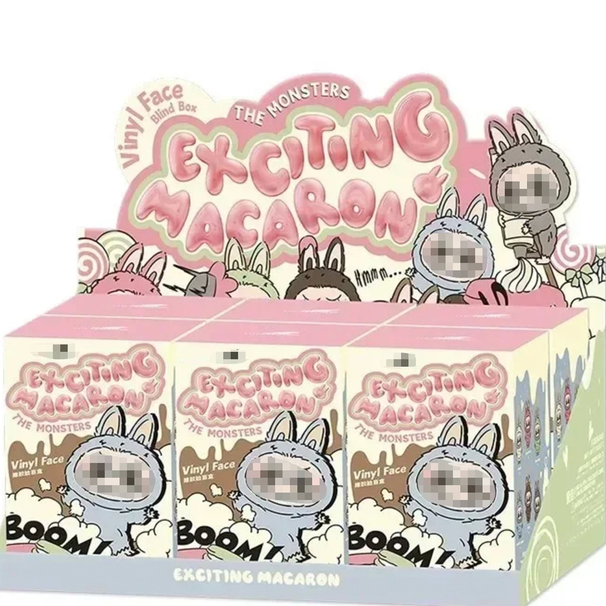 Exciting Macaron Bubu Plush Keychain Set – 6 Colors Complete Box | Fan - Inspired, Wholesale Price - Pretty At Sam