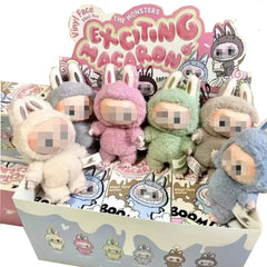 Exciting Macaron Bubu Plush Keychain Set – 6 Colors Complete Box | Fan - Inspired, Wholesale Price - Pretty At Sam