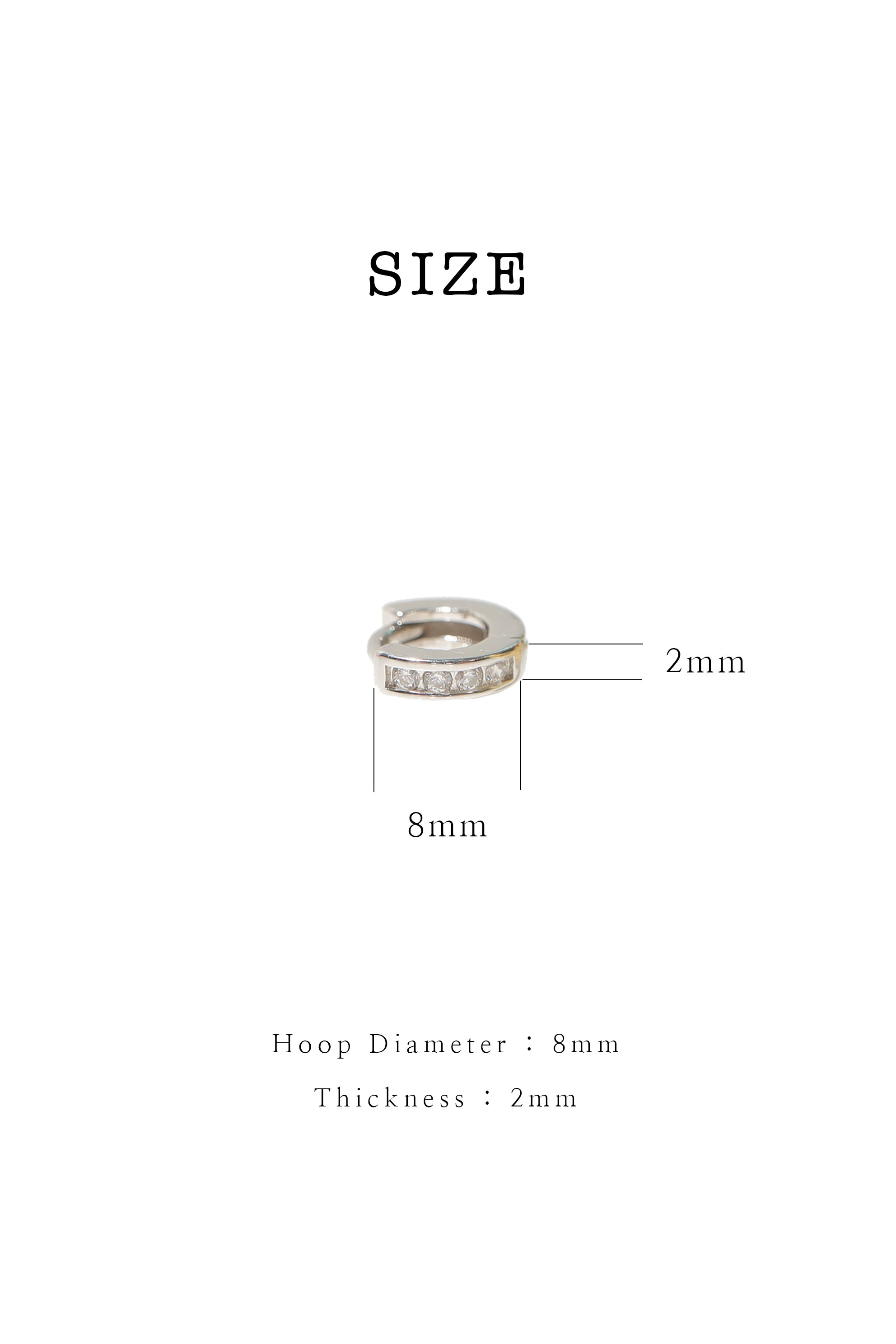 925 Sterling Silver Tiny CZ Ring Single Stud - Pretty At Sam